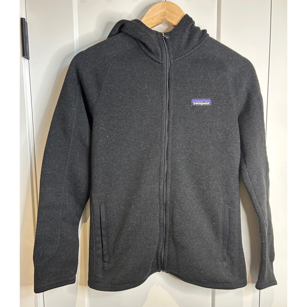 Patagonia Better Sweater Hoody Black Full Zip Fleece Jacket 25538 Small